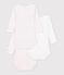 Lot de bodies manches longues en coton multicouleur