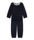 Pyjama fille en bouclette velours