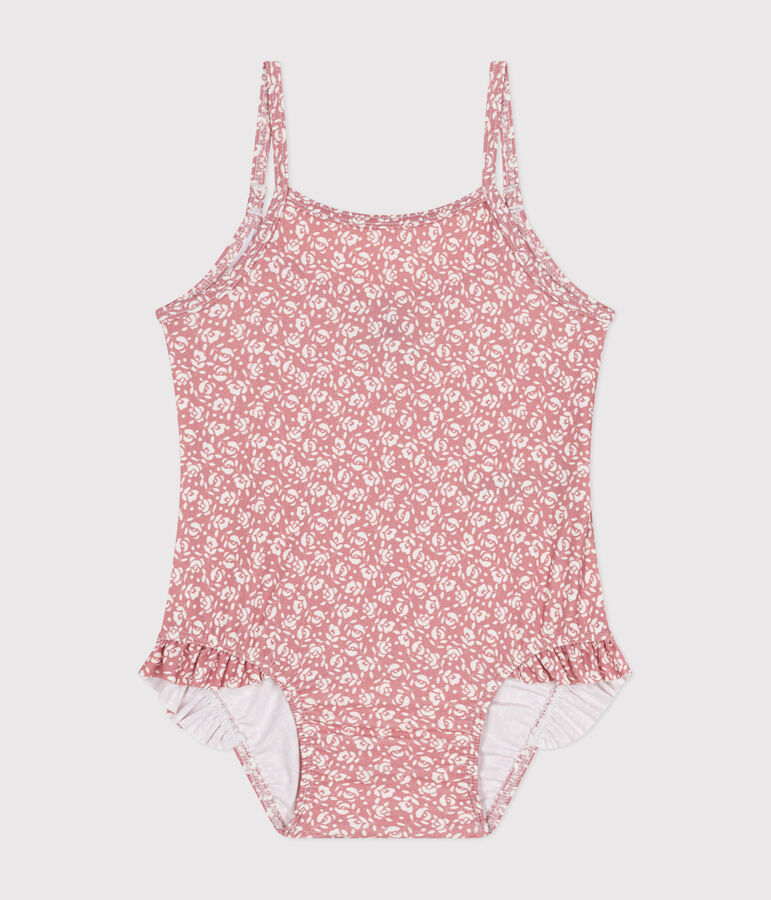 Maillot de bain b&eacute;b&eacute; rose/blanc