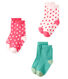 Lot de 3 paires de chaussettes bébé fille