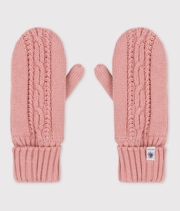 moufles enfant gar&ccedil;on-fille rose