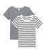 Set van 2 meisjes-T-shirts met korte mouwen