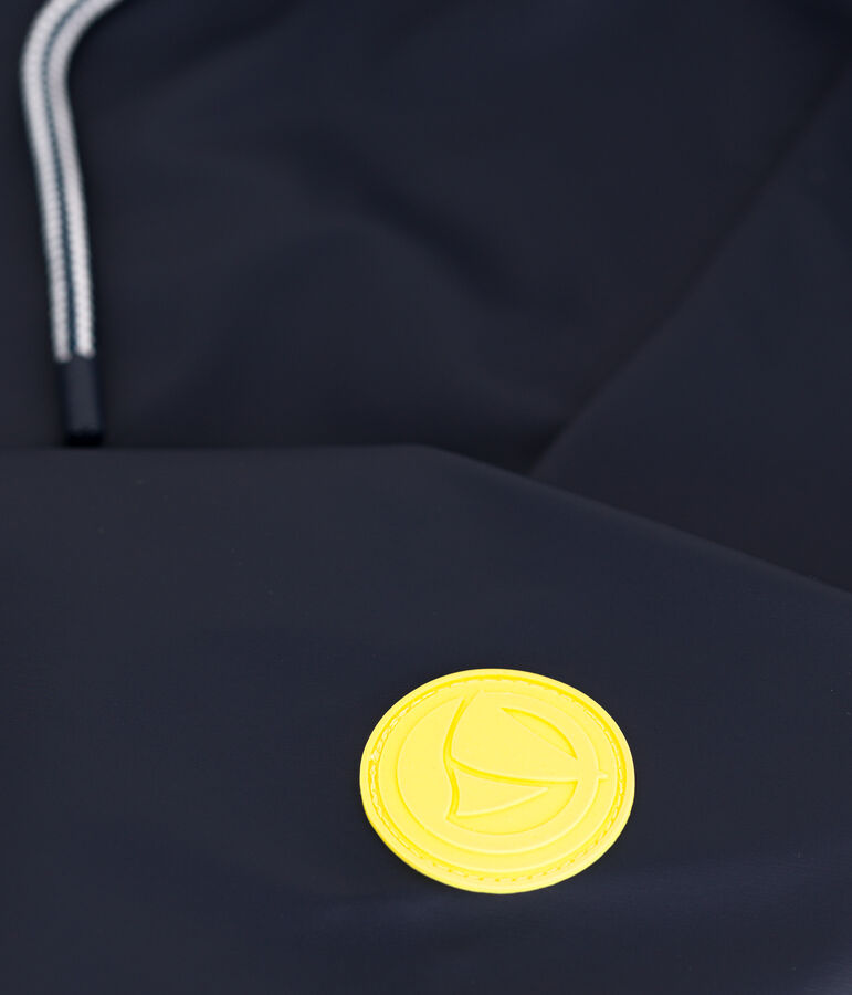 Lange tweekleurige regenjas voor dames blauw SMOKING