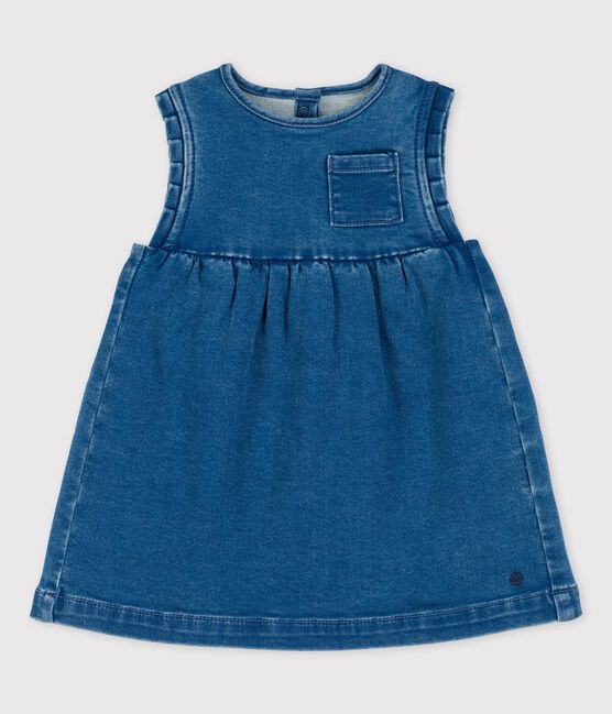 Ecovriendelijke denim babyjurk blauw BLEU DELAVE