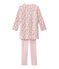 Meisjesnachthemd roze JOLI/wit MULTICO