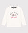 Jongens-T-shirt met lange mouwen wit