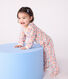 Babypyjama van fluweel met bloemenprint