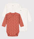 Set van 3 katoenen body's met lange mouwen voor baby's