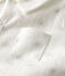Combisac bébé en tubique blanc MARSHMALLOW/blanc MULTICO
