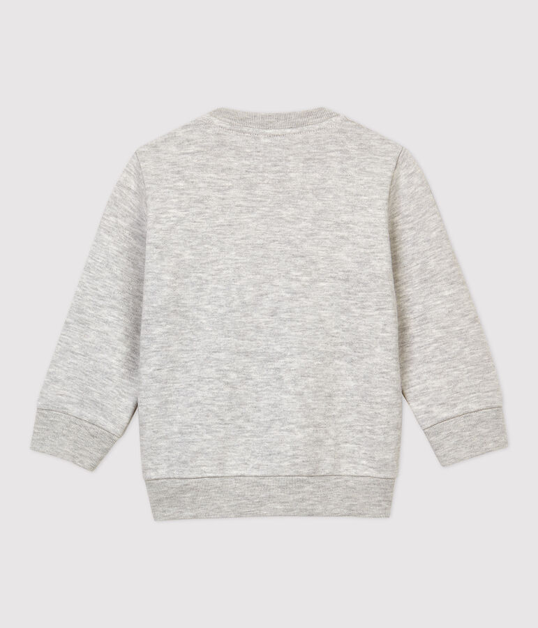 Sweatshirt en molleton b&eacute;b&eacute;. gris BELUGA CHINE