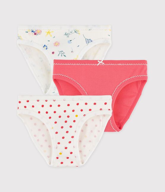 Set van 3 meisjesonderbroeken met bloemenprint variante 1