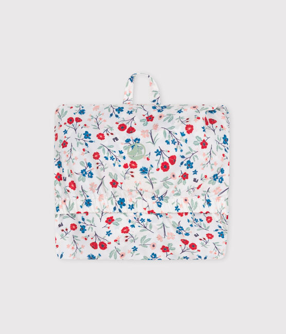 Babywindjack met uv-bescherming en bloemenprint in polyester wit MARSHMALLOW/wit MULTICO