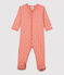 Slaappakje bloemenprint in biokatoen voor baby's roze PAPAYE/ MARSHMALLOW