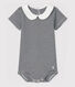 Katoenen romper voor babymeisjes met Peter Pan-kraag