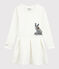 Robe enfant fille Petit Bateau x Deyrolle blanc MARSHMALLOW