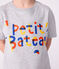 Tee-shirt enfant à manches courtes imprimé gris FUMEE CHINE