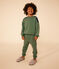 Sweatshirt in fleece voor jongens groen CROCO