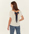 Linnen damesshirt wit MARSHMALLOW