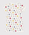 Combinaison courte imprimé Monsieur Madame en coton bébé blanc MARSHMALLOW/blanc MULTICO