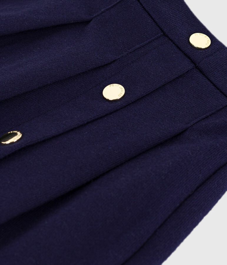 Effen katoenen kinderrok blauw