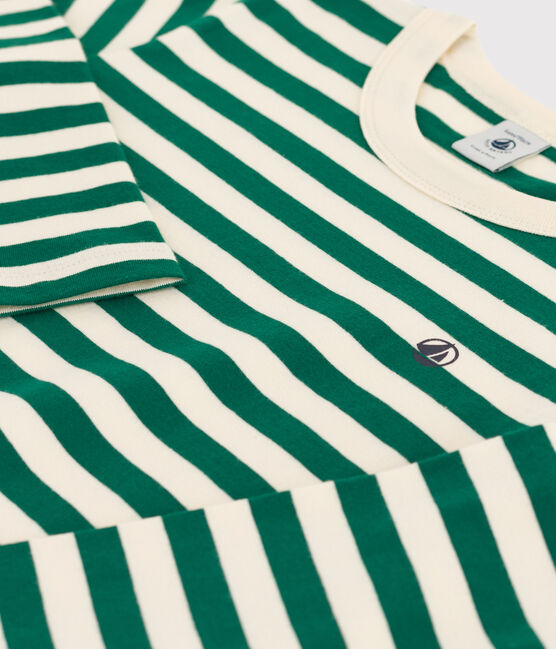 Jongens-T-shirt met lange mouwen EVERGREEN/ AVALANCHE