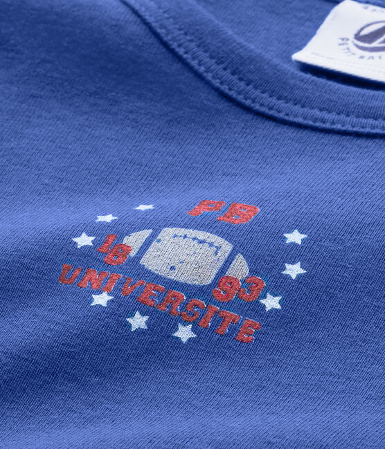 Jongens-T-shirt met motief blauw Peter