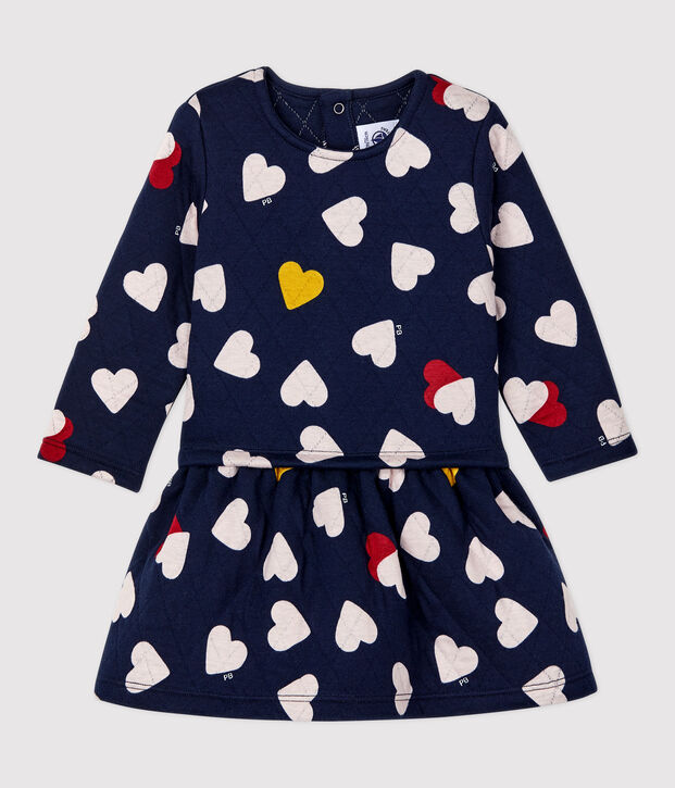 Robe matelass&eacute;e b&eacute;b&eacute;. bleu/multicouleur