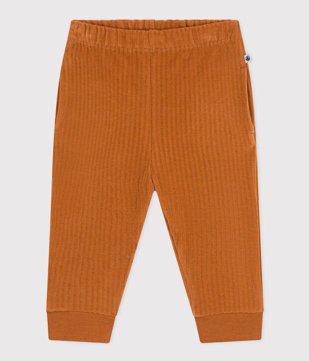 Fluwelen broek voor baby's bruin