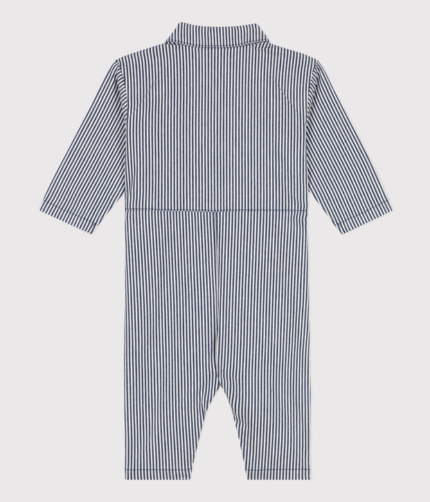 Lang gestreept pakje voor baby's blauw/wit