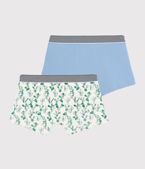 Set van 2 katoenen en linnen boxershorts voor kleine jongens variante 1
