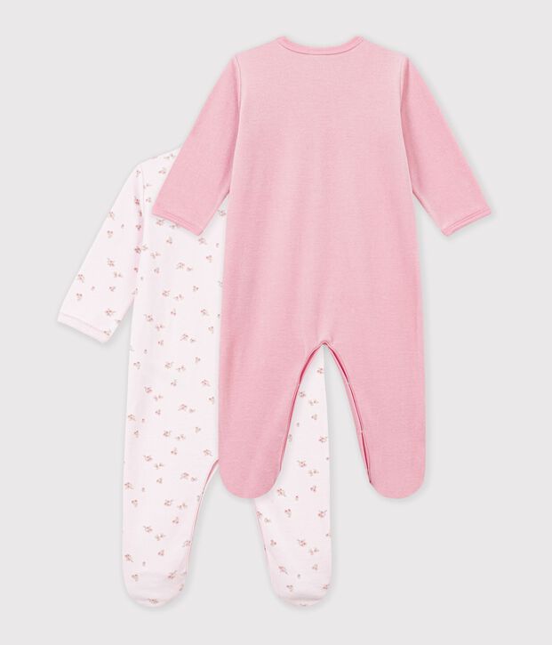 Lot de pyjamas b&eacute;b&eacute; en velours imprim&eacute; multicouleur