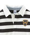 Jongenspolo in rugbystijl grijs CAPECOD/wit MARSHMALLOW