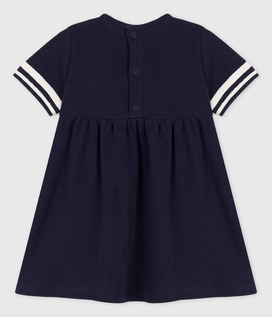 Robe style marin en coton bio bébé bleu SMOKING