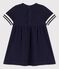 Robe style marin en coton bio bébé bleu SMOKING