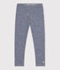 Legging milleraies petite fille/petit garçon en laine et coton