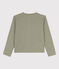 Cardigan en coton enfant fille vert MARECAGE