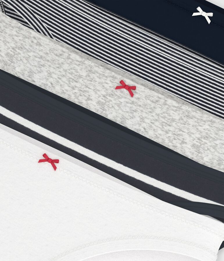 Lot 5 culottes en coton Femme multicouleur