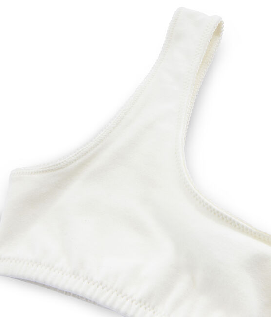 Brassière paddée fille blanc MARSHMALLOW