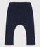 Gestreepte broek in dikke jersey voor baby's blauw SMOKING