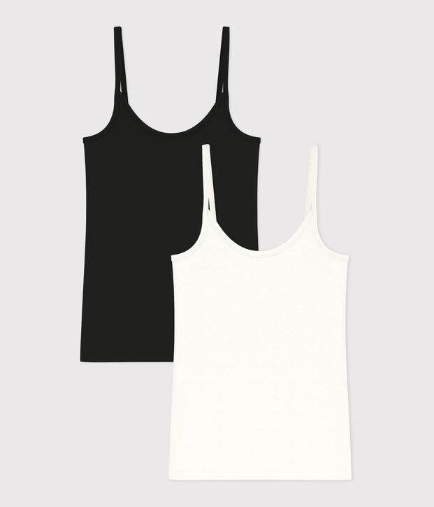 Chemises &agrave; bretelles L'ICONIQUE en coton fin Femme multicouleur