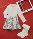 Coffret cadeau robe et collants enfant fille
