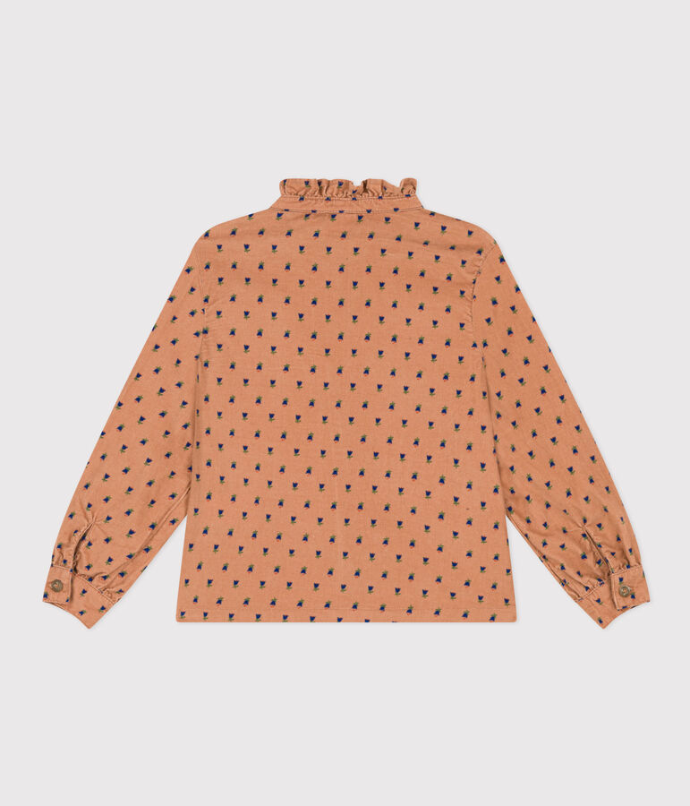 Meisjesblouse van fijn bloemenfluweel SIENNA/ MULTICO
