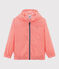 Windbreker voor kinderen roze GROSEILLER/wit MARSHMALLOW