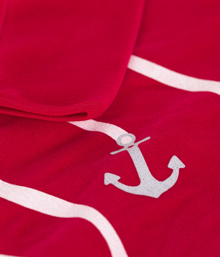 Dors bien en velours b&eacute;b&eacute; rouge