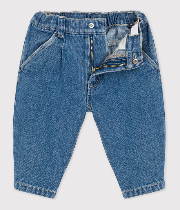 Jean b&eacute;b&eacute; en denim 100% &eacute;coresponsable bleu