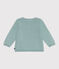 Cardigan bébé en coton point fantaisie vert PAUL
