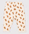 Pantalon bébé imprimé hiboux en molleton blanc AVALANCHE/ ECUREUIL