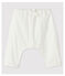 Pantalon blanc bébé en popeline de coton biologique blanc MARSHMALLOW