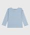 Marinière enfant en coton bleu ADRIATIC/ MILK