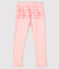 Legging met print babymeisje roze MINOIS/wit MARSHMALLOW